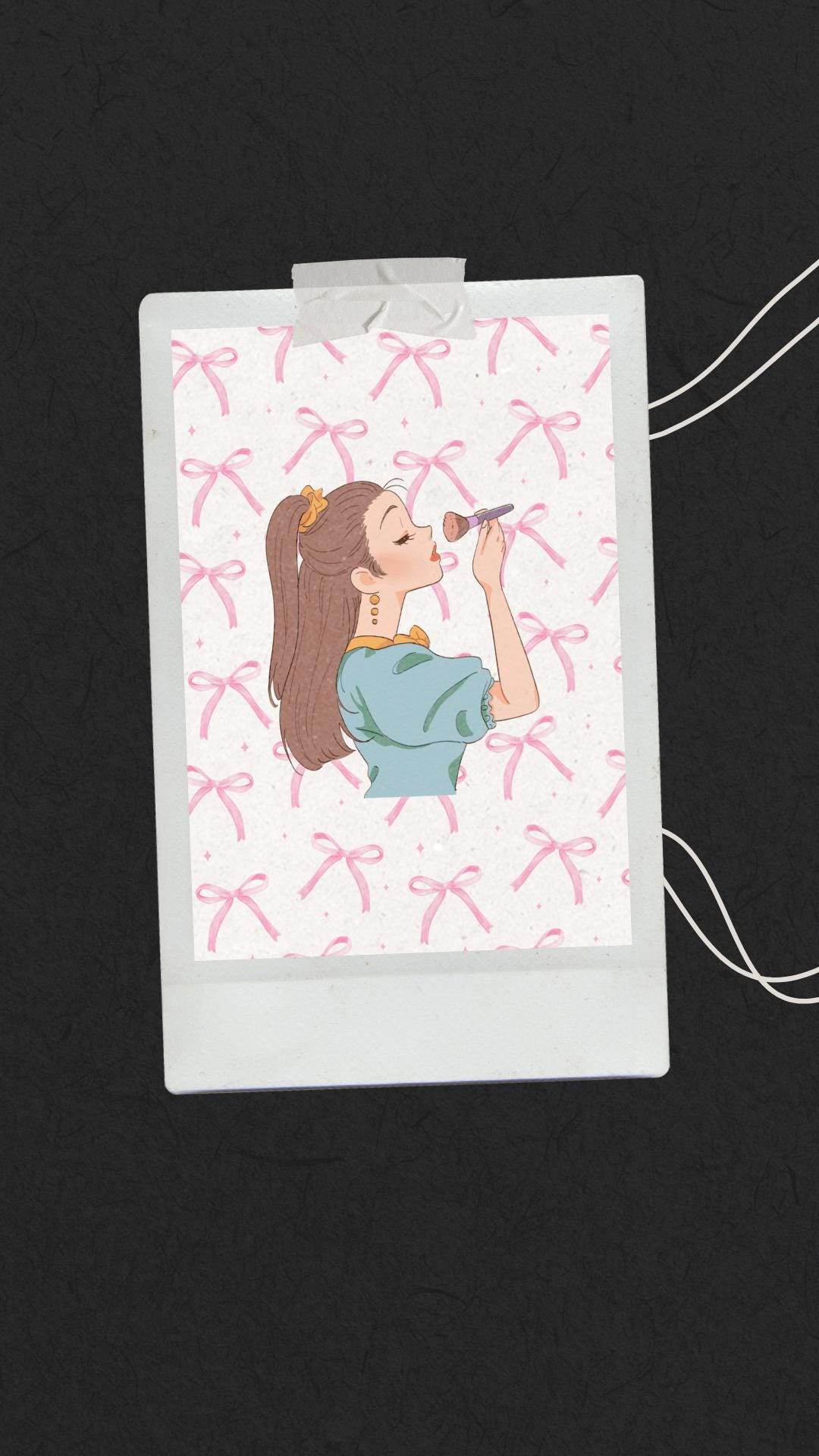 Cute Girl Makeup Wall Art Digital Download Digital product cute-girl-makeup-wall-art-polaroid-photo-style-girl-makeup My Store