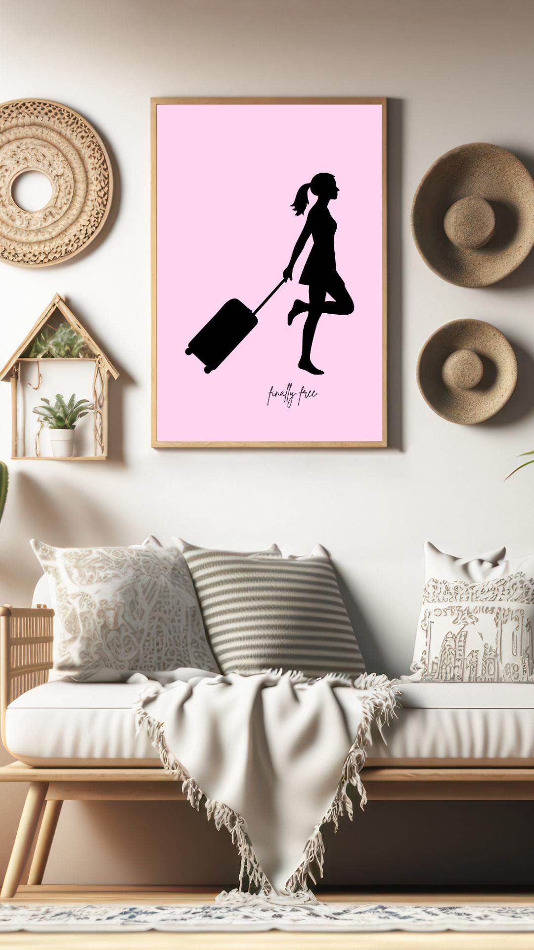 Empowering Travel Wall Art Digital Download Digital product empowering-travel-wall-art-living-room-wall-decor My Store