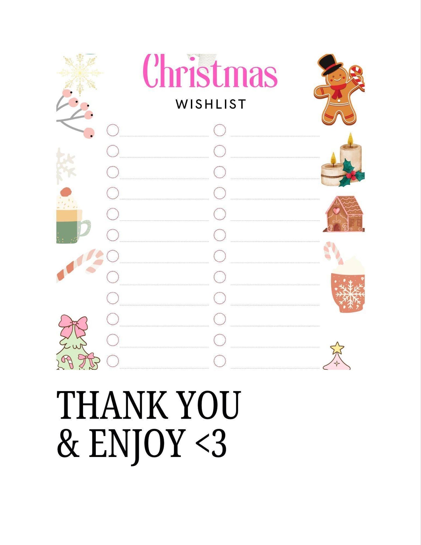 Christmas Wishlist for Kids and Adults Digital Planner Digital product girlydesignsus-christmas-wishlist-for-kids-and-adults-list-template-page2 My Store