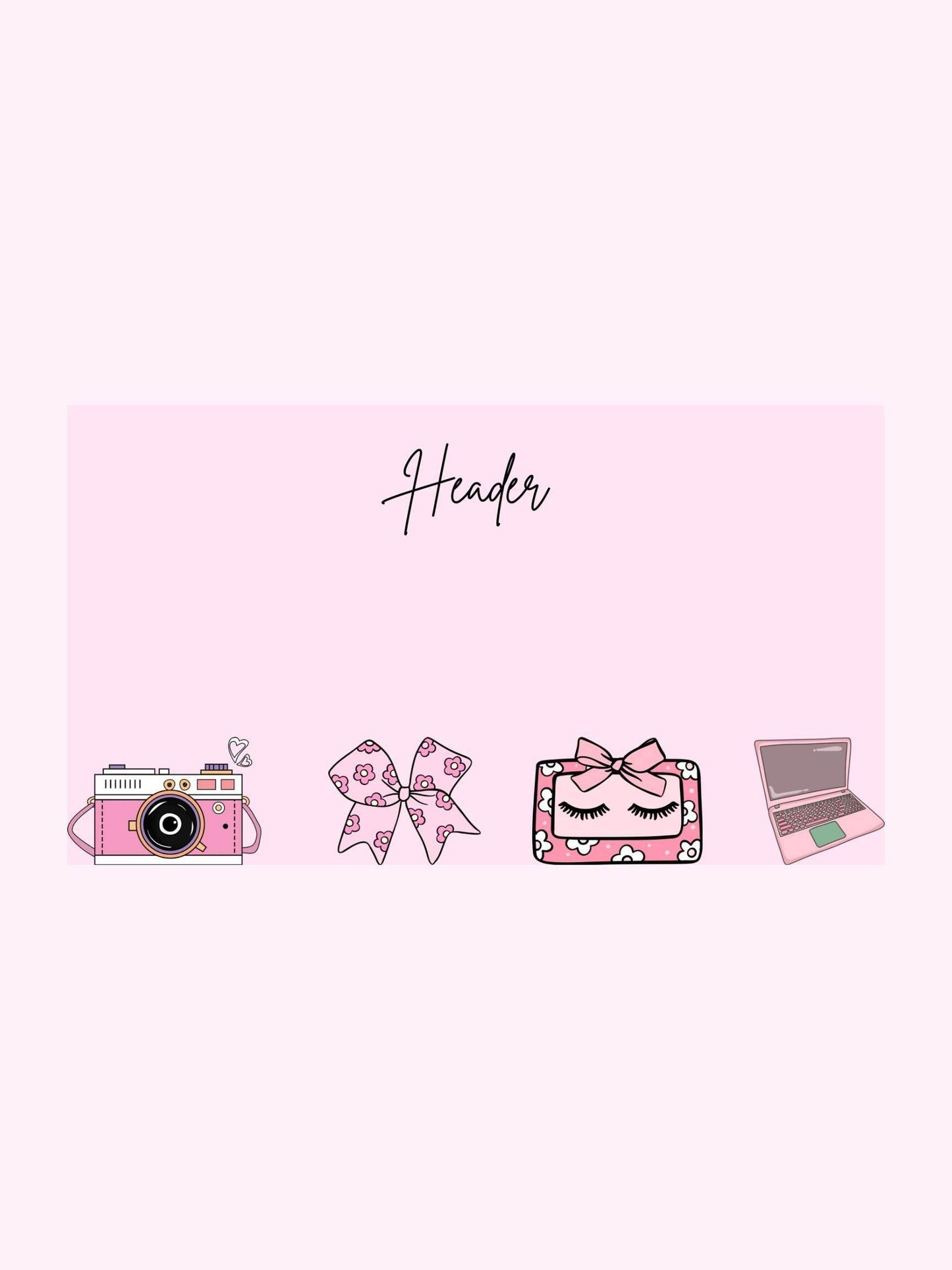 Aesthetic Presentation Slides for School - Cute & Trendy Digital product girlydesignus-aesthetic-presentation-slides-for-school-camera-ribbon-laptop My Store