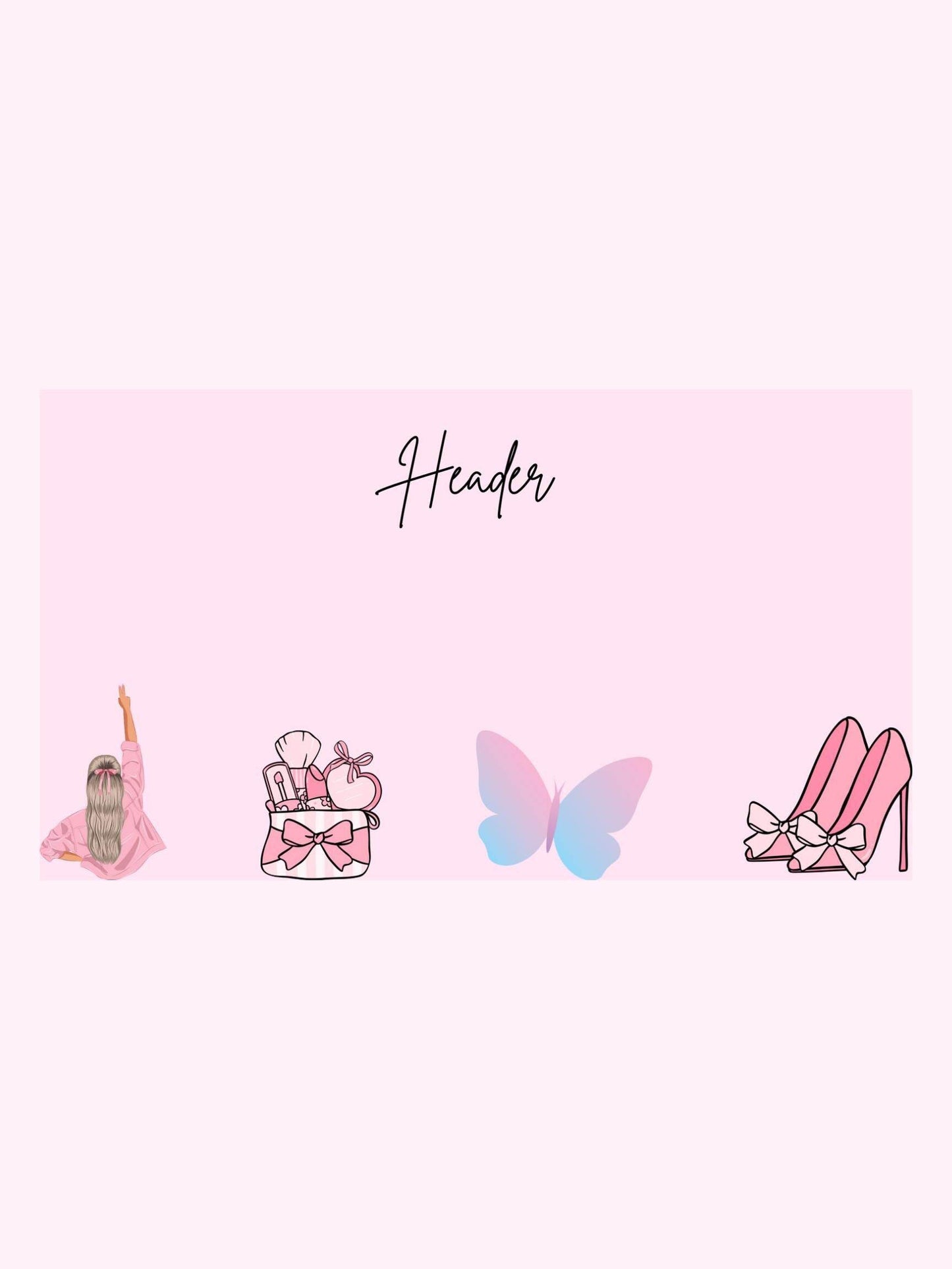 Aesthetic Presentation Slides for School - Cute & Trendy Digital product girlydesignus-aesthetic-presentation-slides-for-school-pink-icons-header My Store