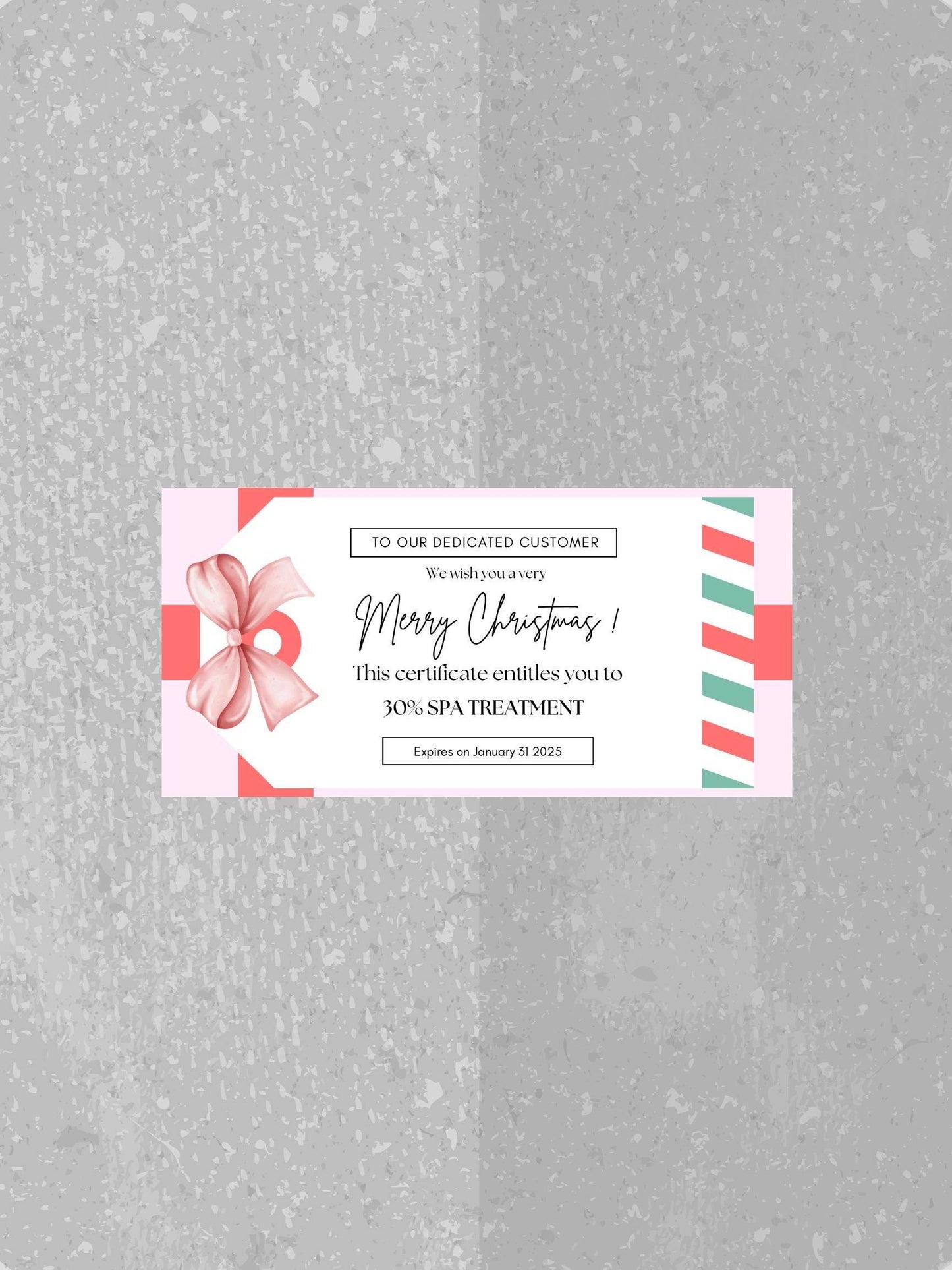 Holiday Gift Tags Instant Download - Christmas Label Digital product holiday-gift-tags-instant-download-horizontal-spa-treatment-certificate My Store