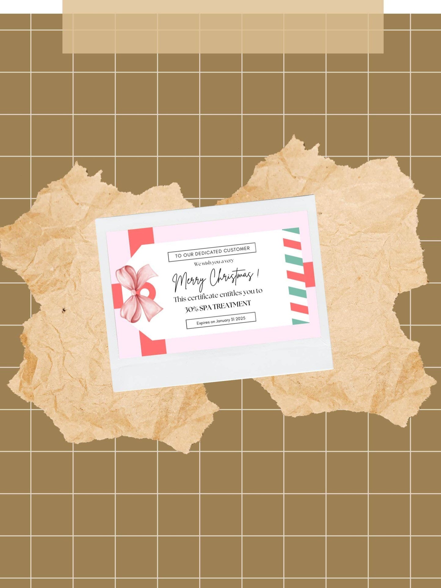 Holiday Gift Tags Instant Download - Christmas Label Digital product holiday-gift-tags-instant-download-polka-dot-wrapping-certificate My Store
