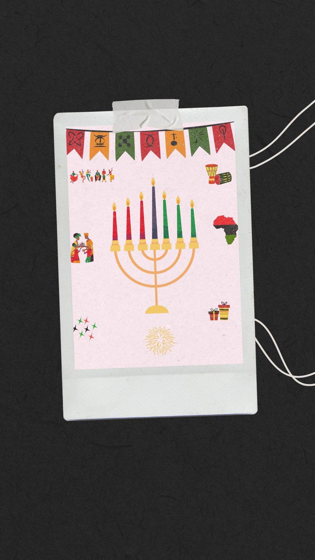 Kwanzaa Celebration Poster Digital Download Digital product kwanzaa-celebration-poster-digital-download-polaroid-photo-style My Store