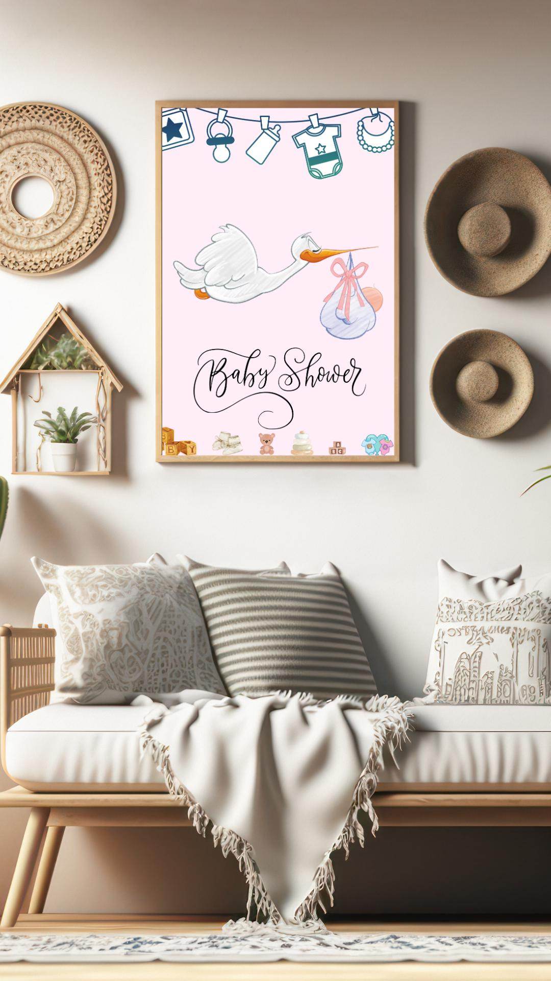 Instant Baby Shower Invitation for Girl or Boy Digital Digital product living-room-decor-instant-baby-shower-invitation-for-girl-or-boy My Store