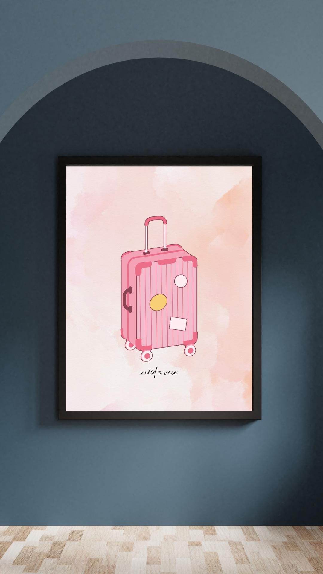 Aesthetic Digital Travel Poster Download Digital product aesthetic-digital-travel-poster-download-framed-on-navy-wall My Store