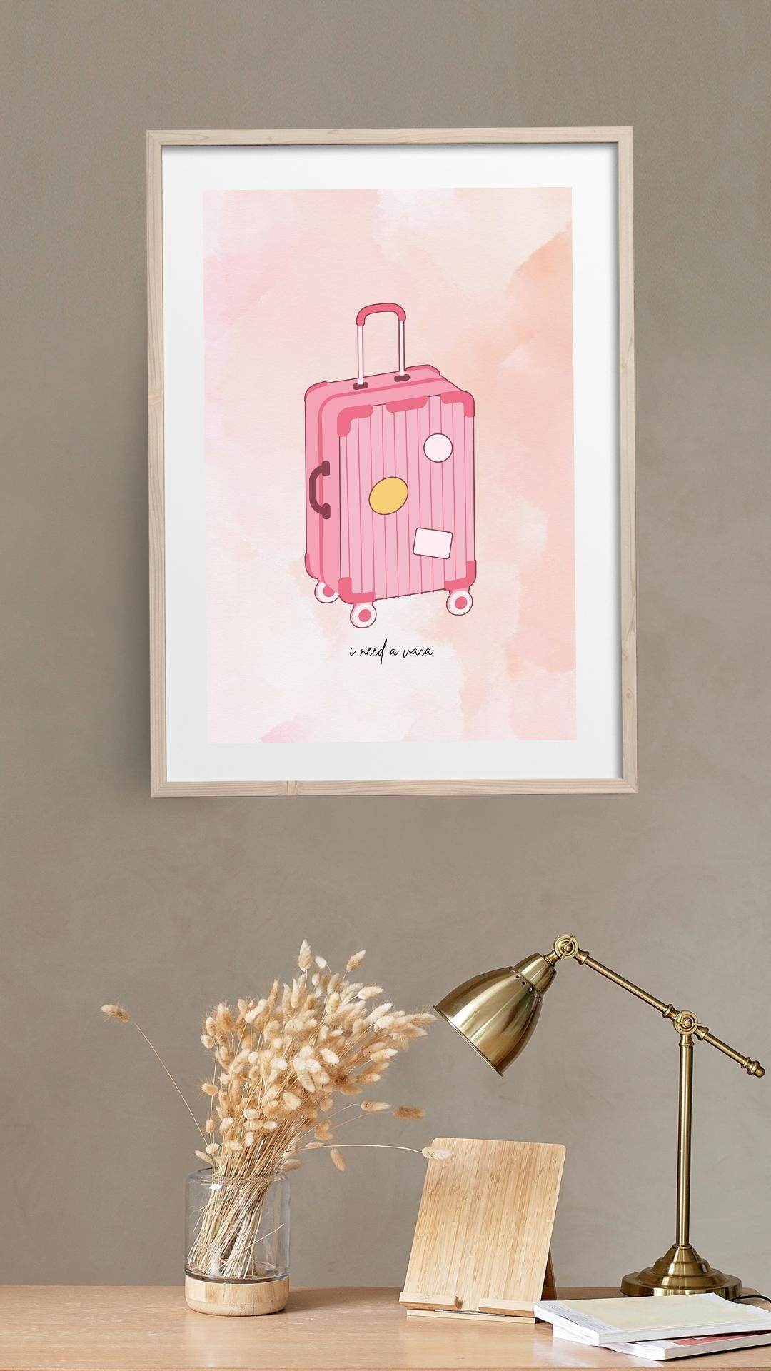 Aesthetic Digital Travel Poster Download Digital product aesthetic-digital-travel-poster-download-wooden-frame-close-up My Store