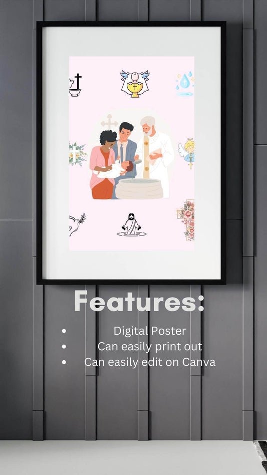Baptism Ceremony Digital Poster Printable Digital product baptism-ceremony-digital-poster-framed-poster-wall-display My Store