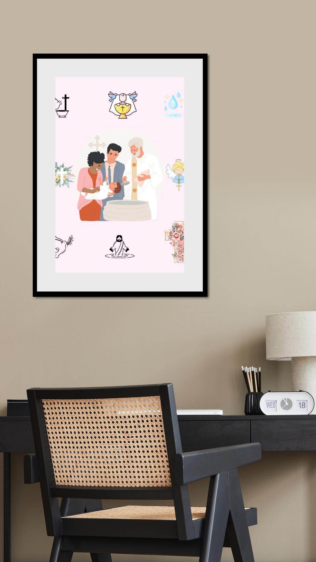 Baptism Ceremony Digital Poster Printable Digital product baptism-ceremony-digital-poster-office-wall-frame-display My Store