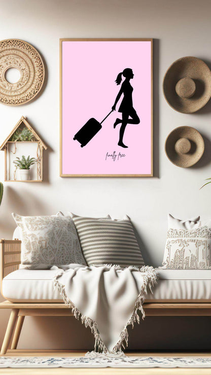 Empowering Travel Wall Art Digital Download Digital product empowering-travel-wall-art-living-room-wall-decor My Store