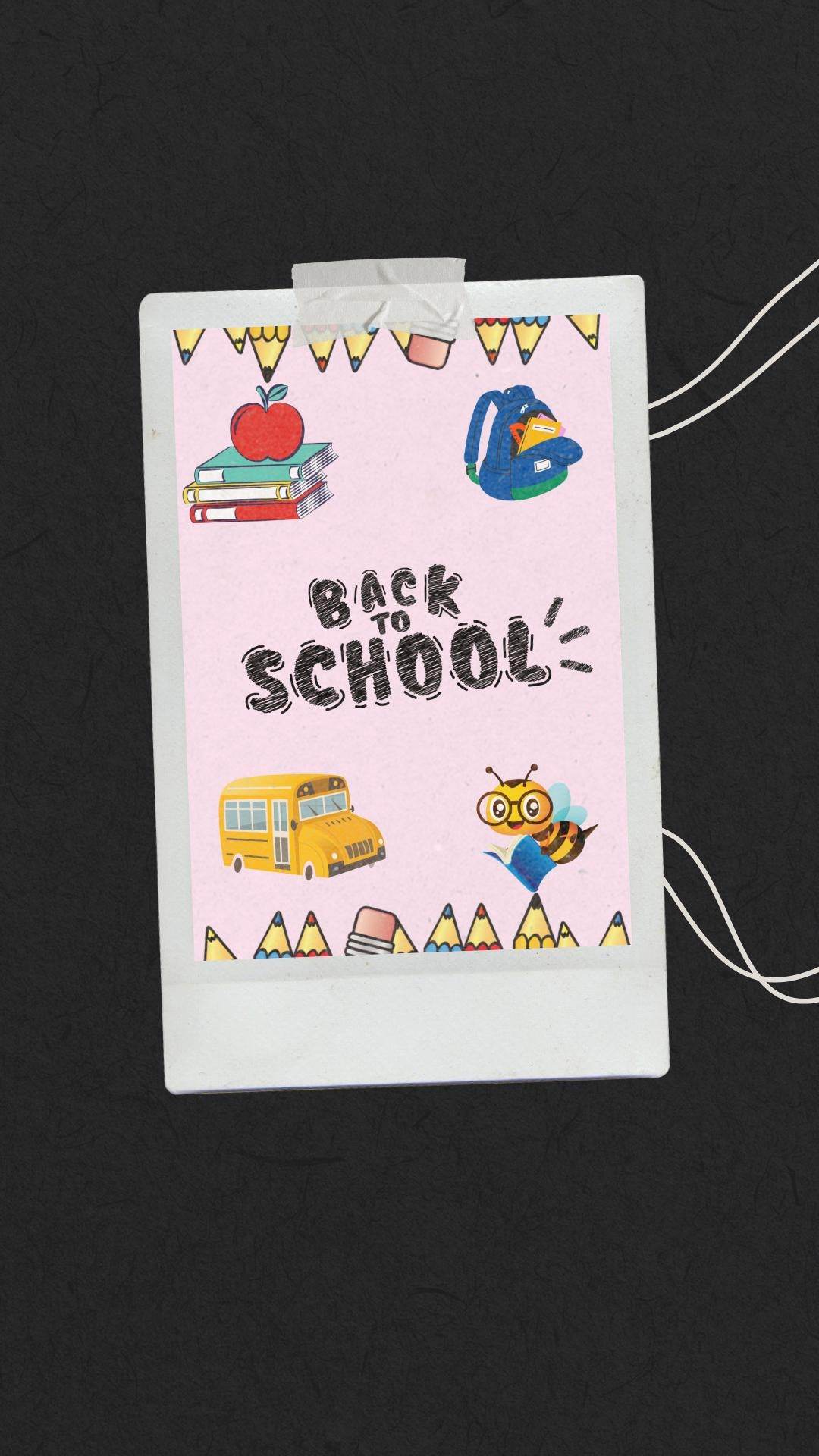 First Day of School Sign Printable - Cute Back to School Decor Digital product first-day-of-school-sign-printable-polaroid-style-photo-layout My Store