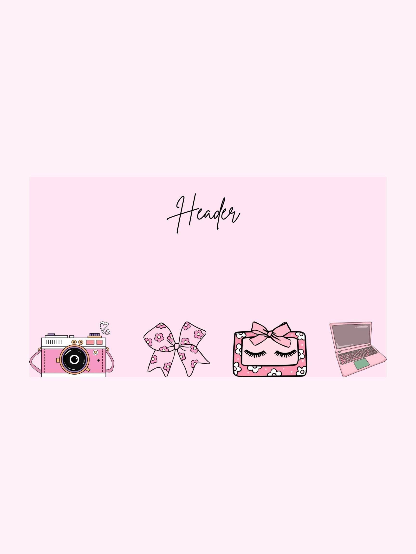 Aesthetic Presentation Slides for School - Cute & Trendy Digital product girlydesignus-aesthetic-presentation-slides-for-school-camera-ribbon-laptop My Store
