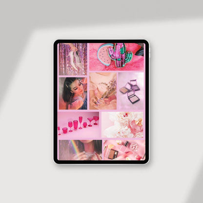 Cute Girly Glam Digital Wallpaper for Devices Digital product girlydesignus-cute-girly-glam-digital-wallpaper-ipad-shadow-background My Store
