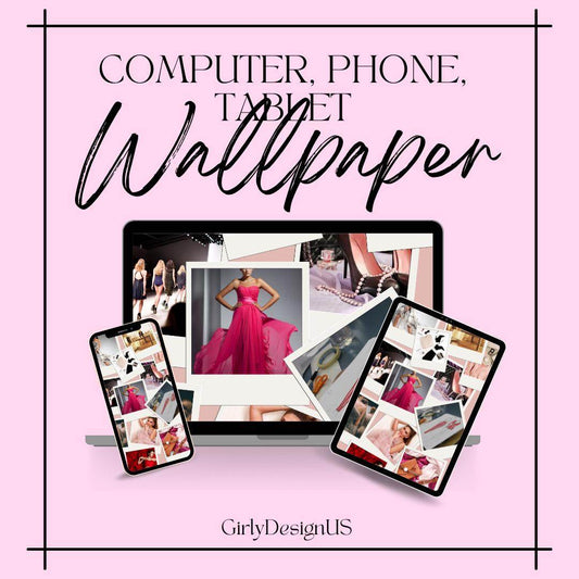 Fashion Inspired Desktop & Tablet Wallpaper Digital product girlydesignus-fashion-inspired-desktop-wallpaper-multi-device-display My Store