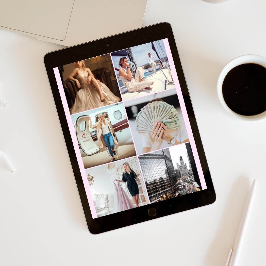 Luxury Lifestyle Wallpaper Digital Download Digital product girlydesignus-luxury-lifestyle-wallpaper-on-ipad-with-coffee-cup My Store