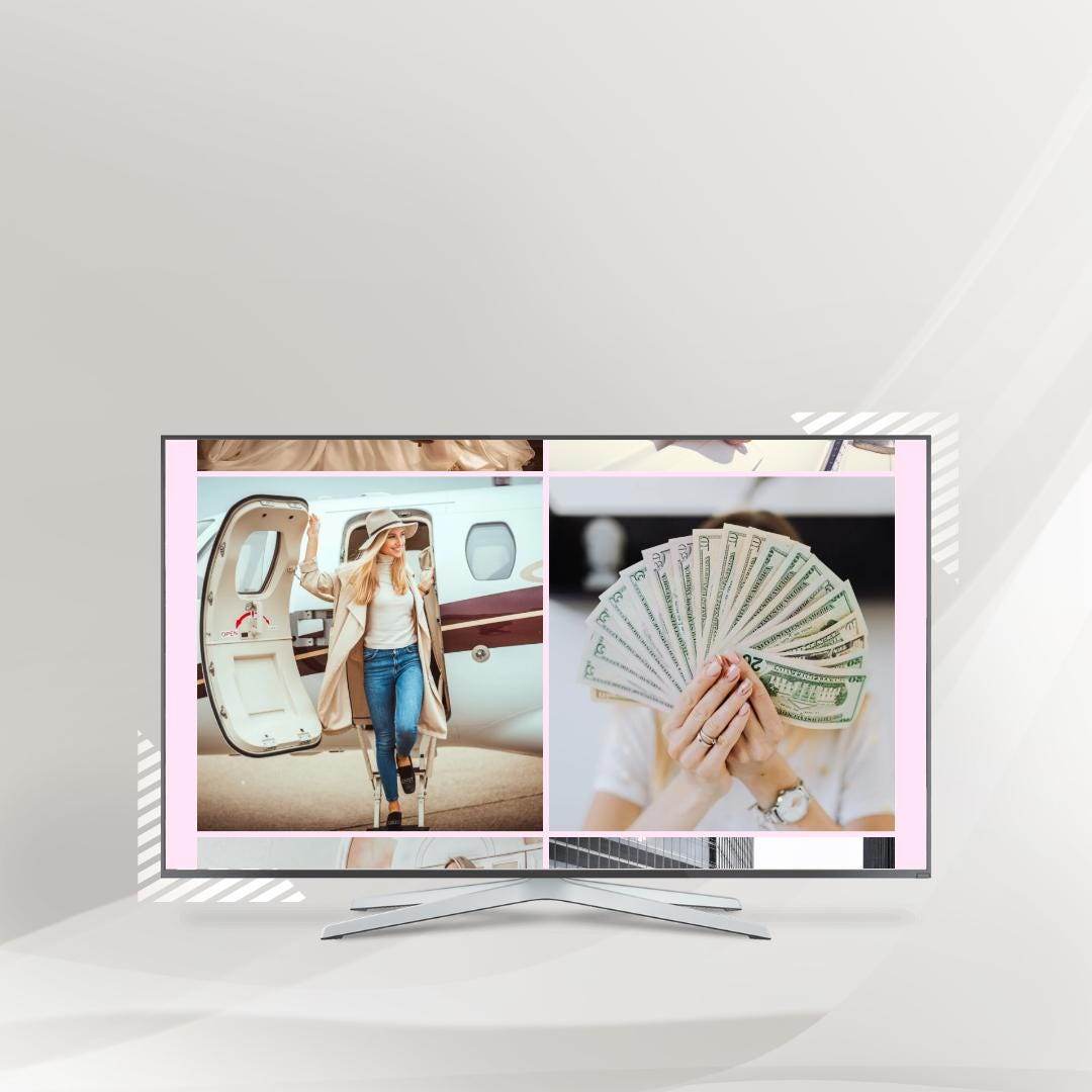 Luxury Lifestyle Wallpaper Digital Download Digital product girlydesignus-luxury-lifestyle-wallpaper-tv-screen-bright-room-light My Store