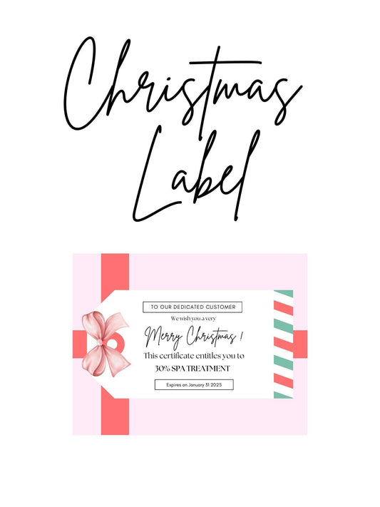 Holiday Gift Tags Instant Download - Christmas Label Digital product holiday-gift-tags-instant-download-christmas-label-spa-treatment My Store