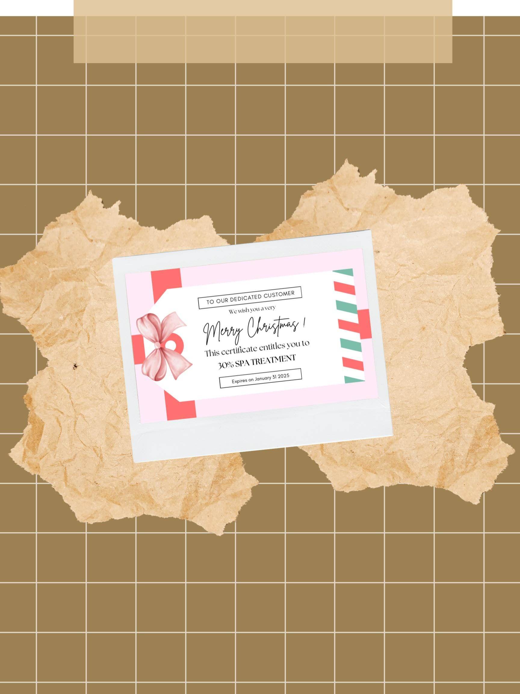 Holiday Gift Tags Instant Download - Christmas Label Digital product holiday-gift-tags-instant-download-polka-dot-wrapping-certificate My Store
