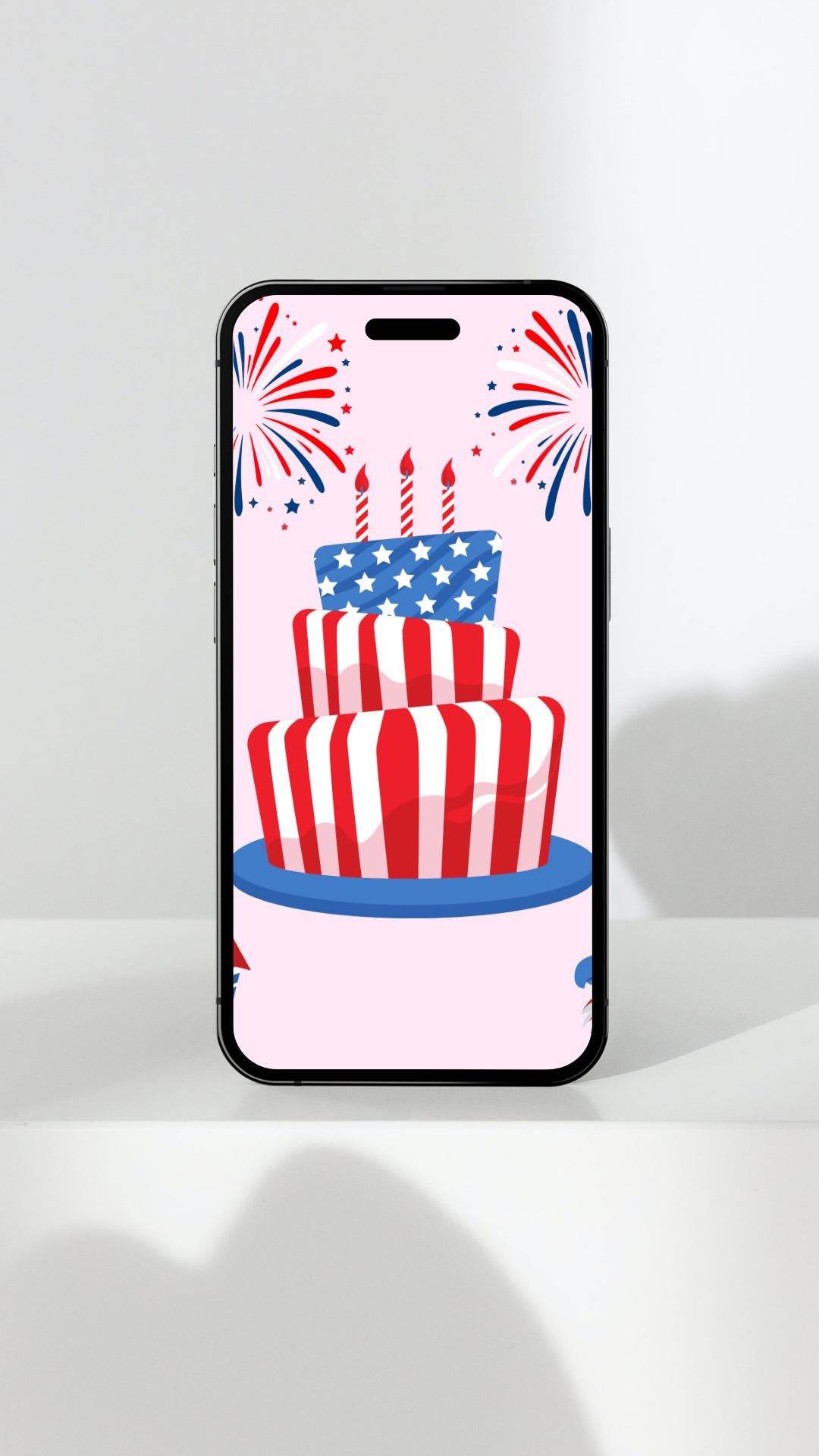 Patriotic Independence Day Poster - Digital Download Digital product patriotic-independence-day-poster-mobile-phone-display My Store