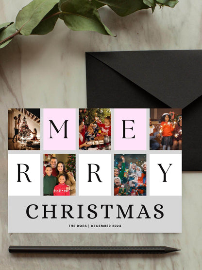 Instant Download Holiday Greeting Card Digital product the-does-instant-download-holiday-greeting-card-with-black-envelope My Store